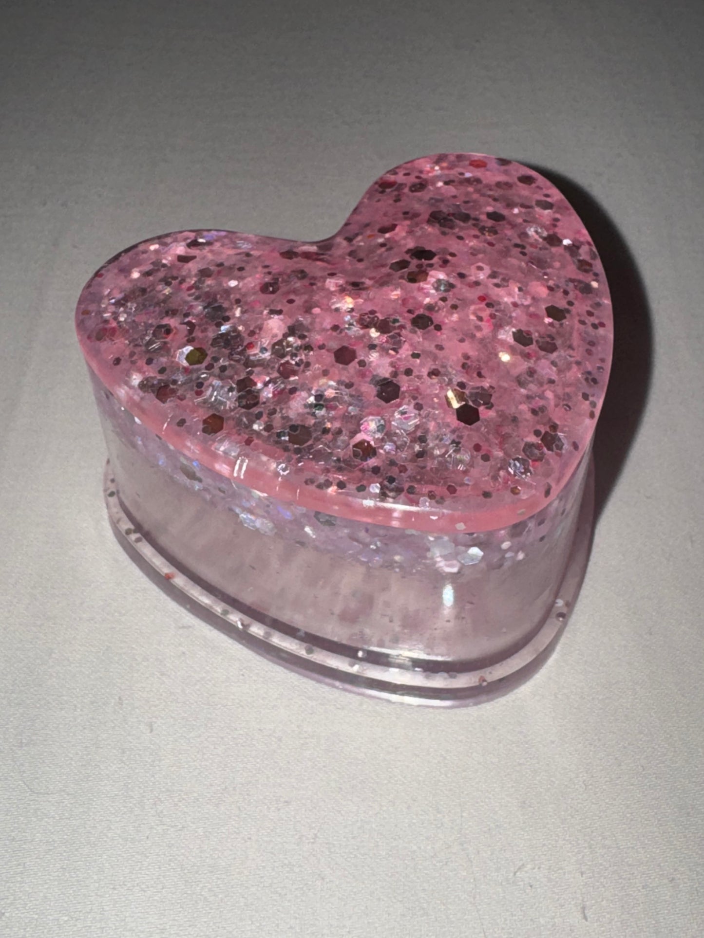 Pink Glitter Trinket Box