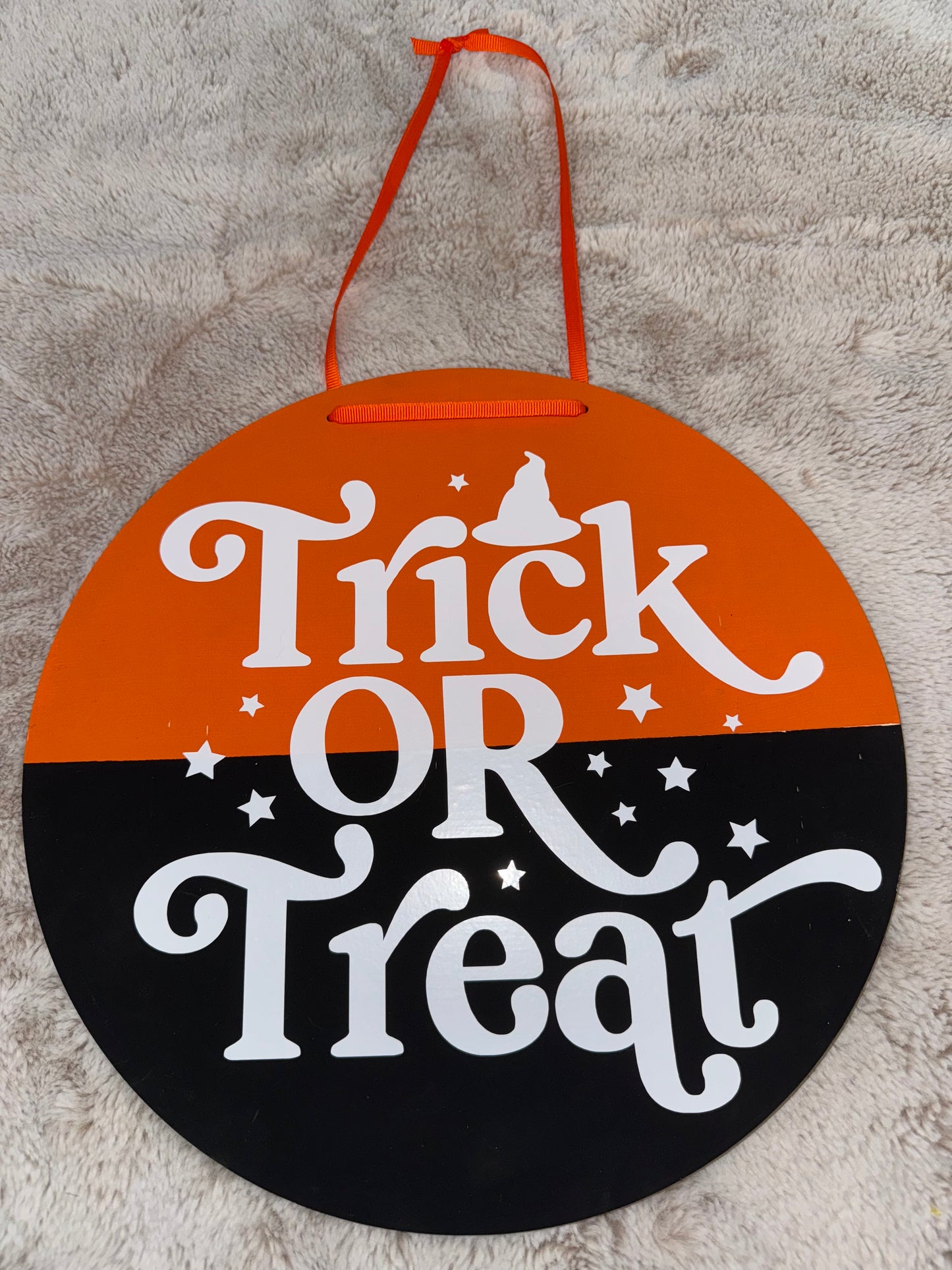 Trick or Treat Wooden Signage