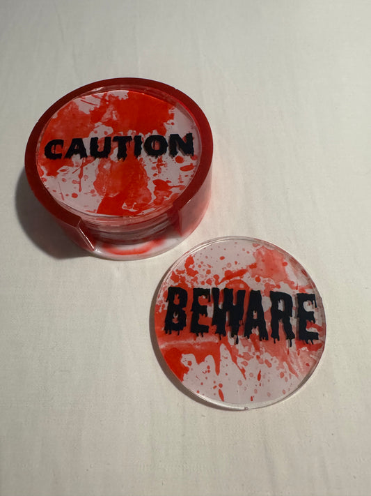 Spooky and Fun Halloween Coaster Set