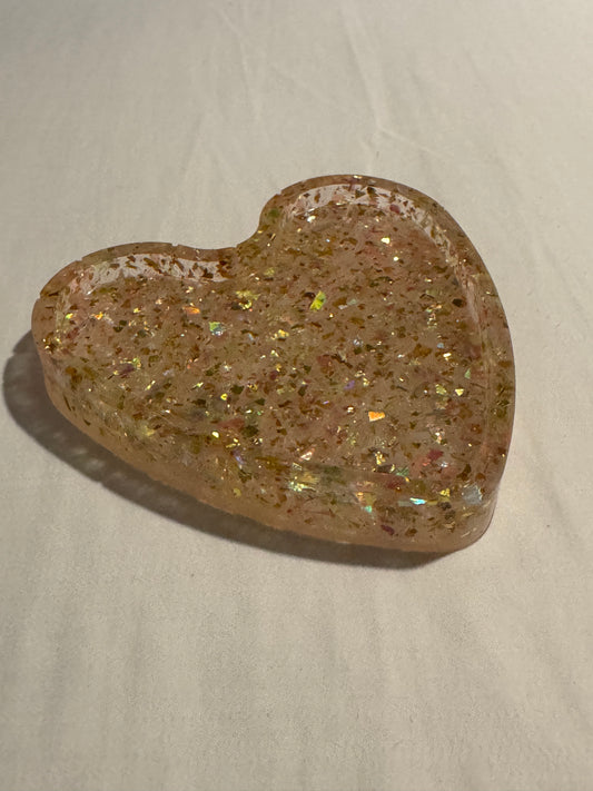 Glitter Foil Heart Tray