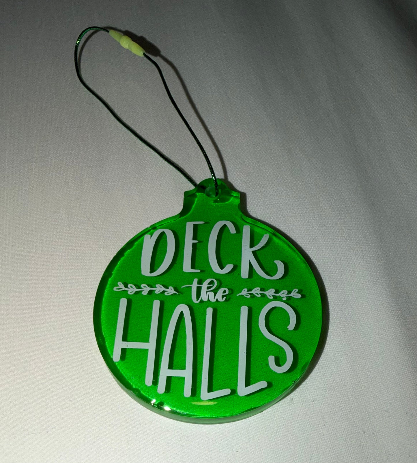 Green Deck the Halls Ornament