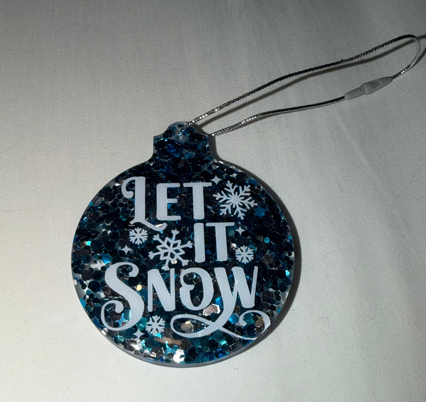 Blue Let it Snow Ornament