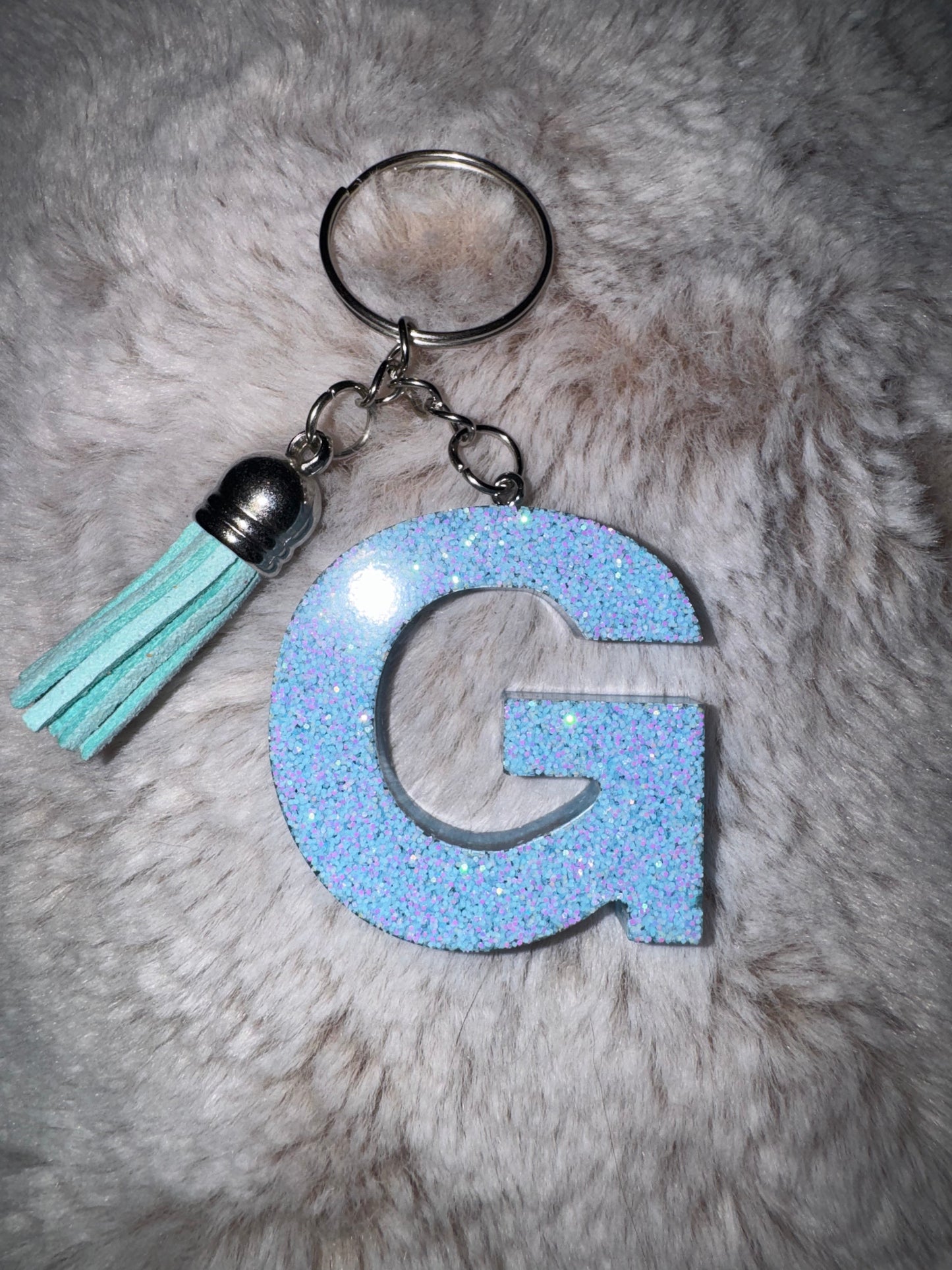 G Baby Blue Keychain