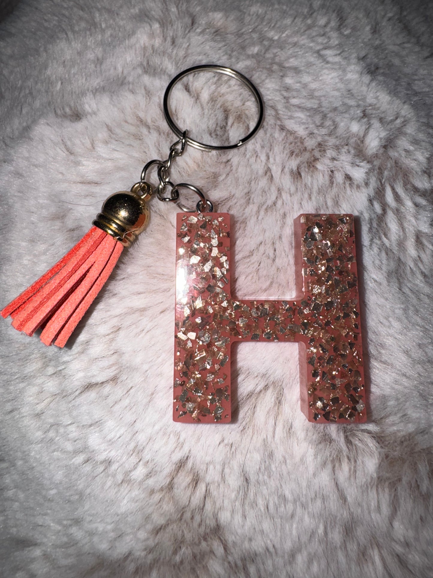 H Pink Keychain