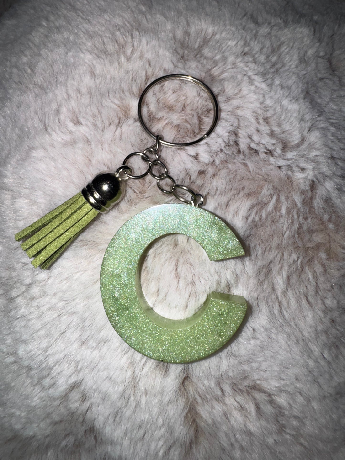 C Green Keychain