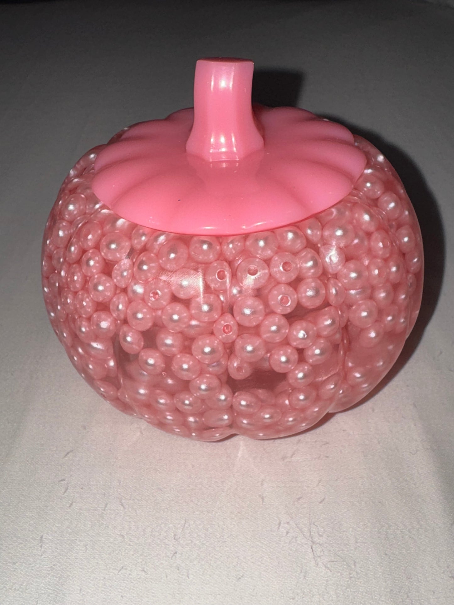 Pink Beaded Pumpkin