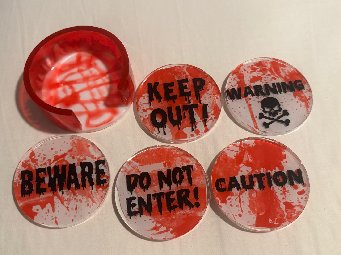 Spooky and Fun Halloween Coaster Set