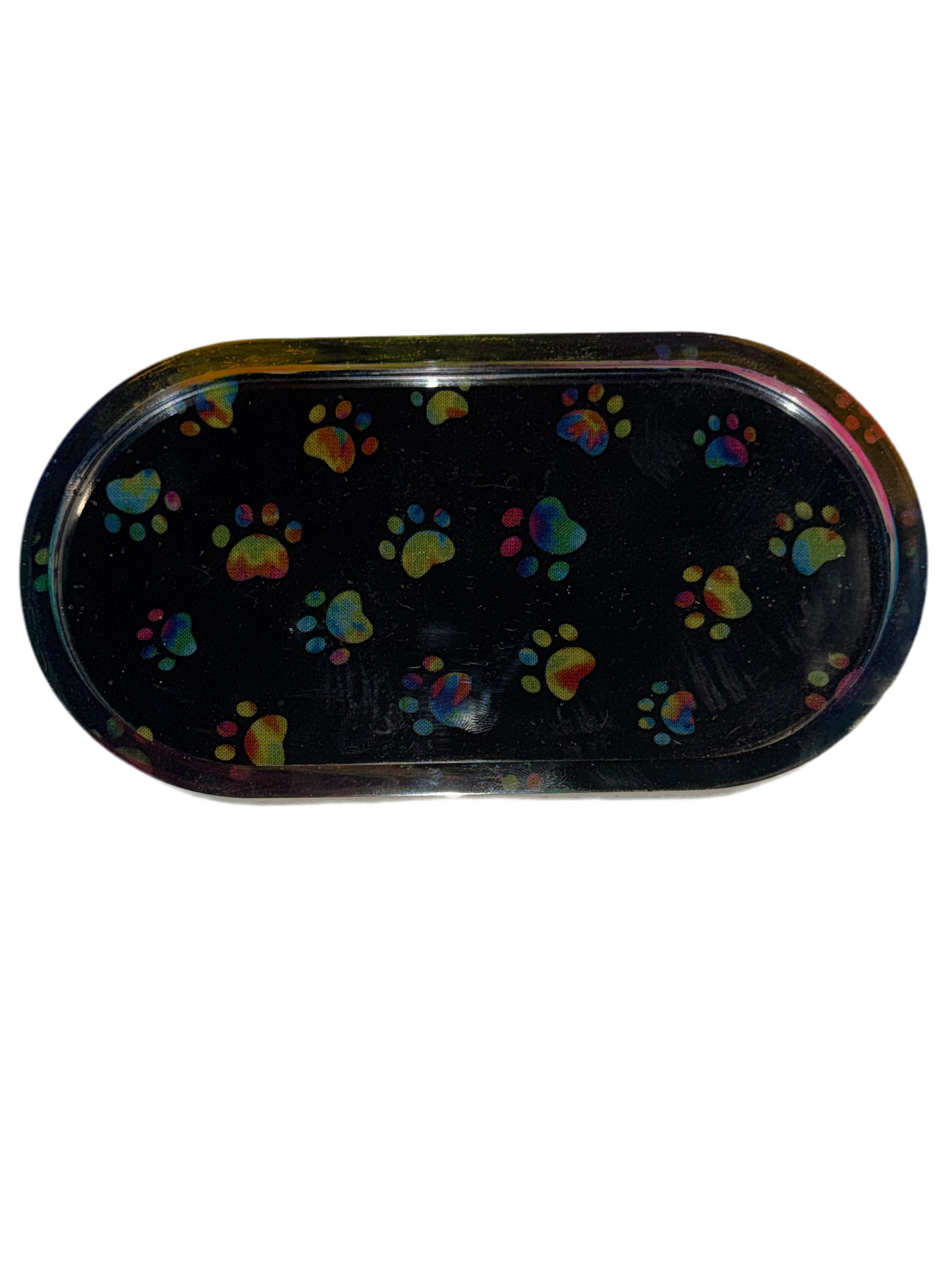 Colorful Paw Print Tray