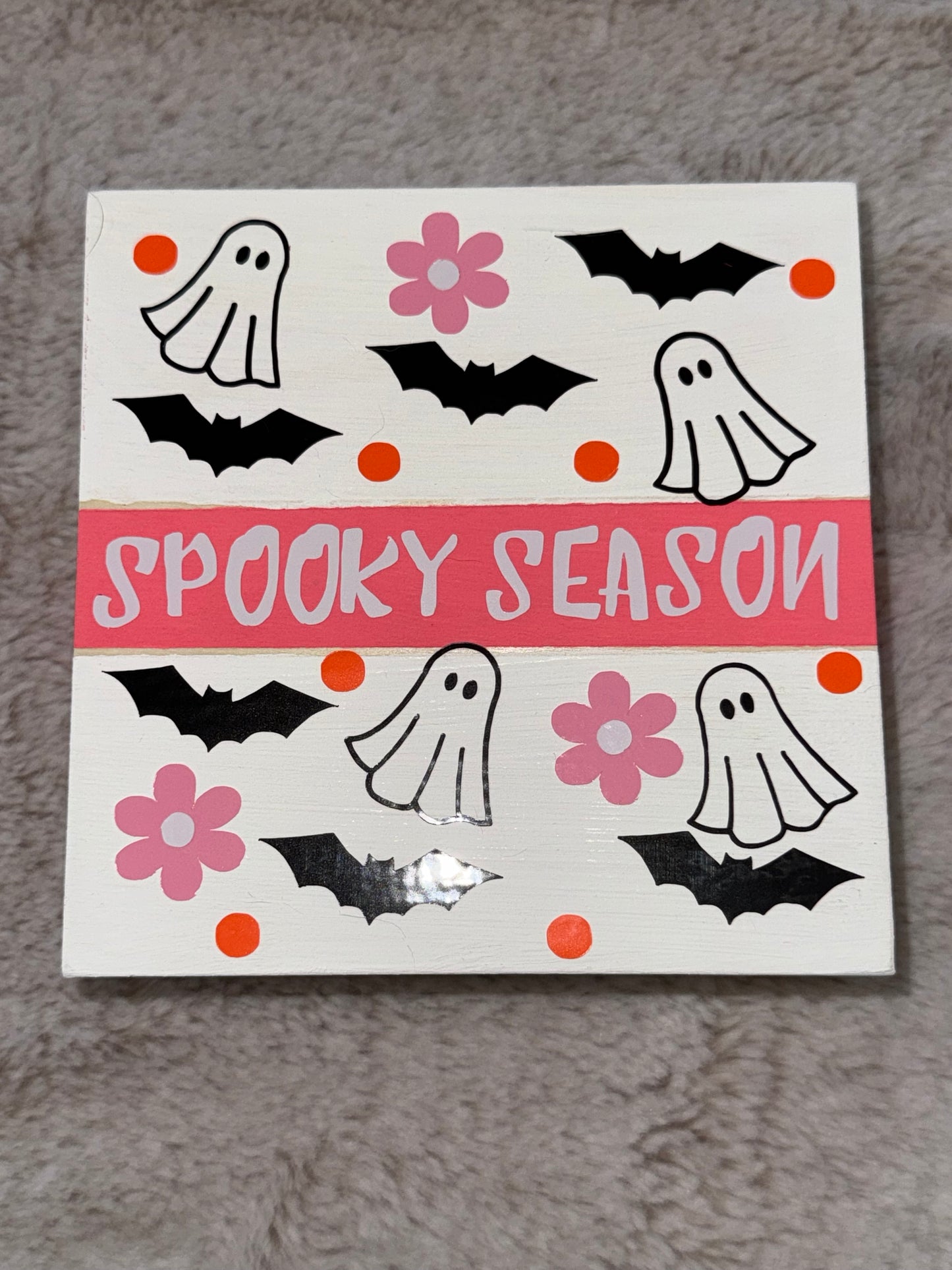 Spooky Season Wooden Sign