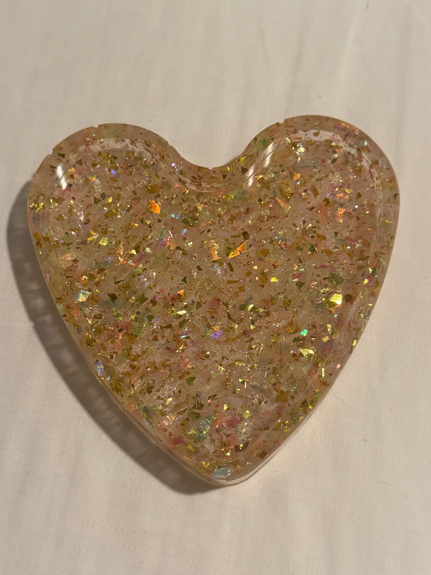 Glitter Foil Heart Tray