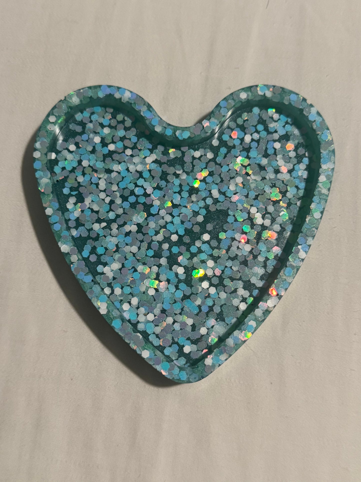 Glittery Heart Tray