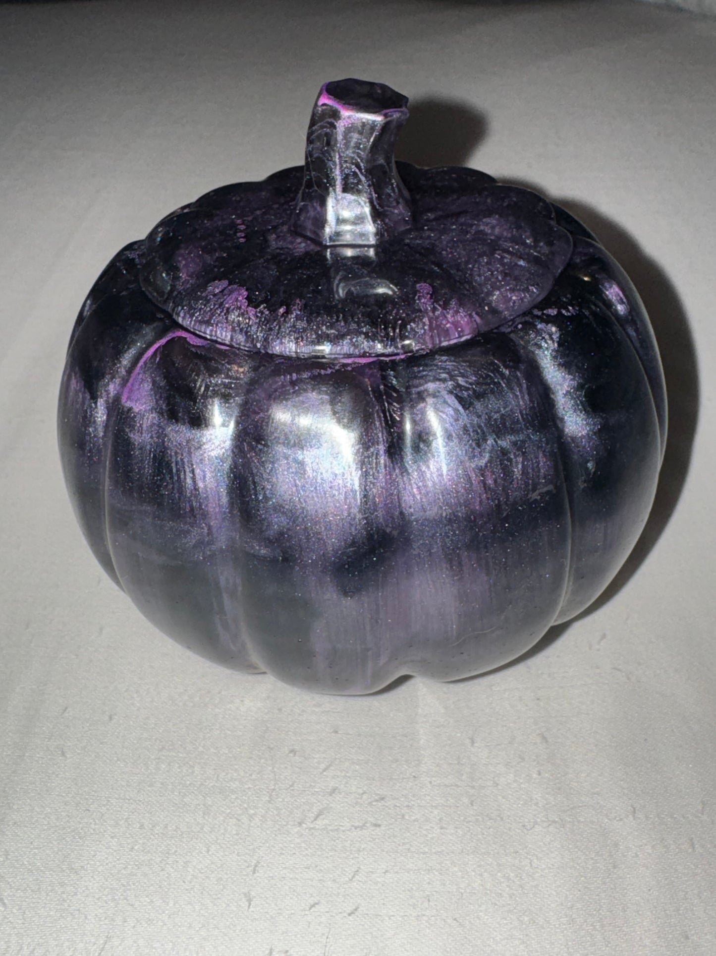 Purple and Black Marbled Pumpkin