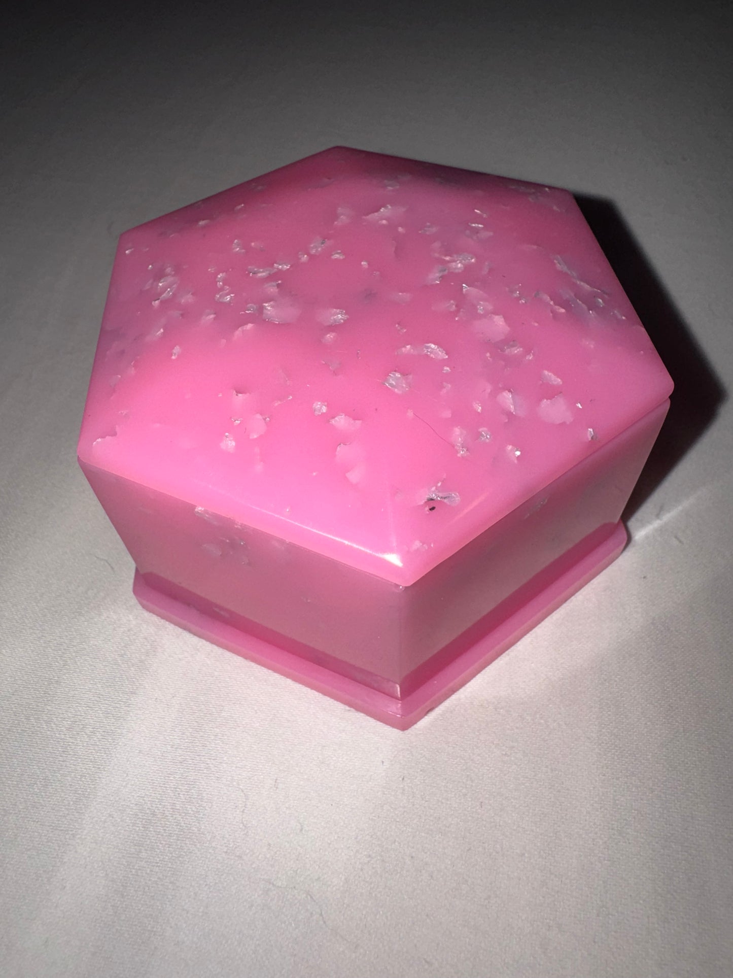 Pink and Silver Trinket Box