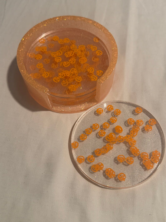 Pumpkin Coaster Set