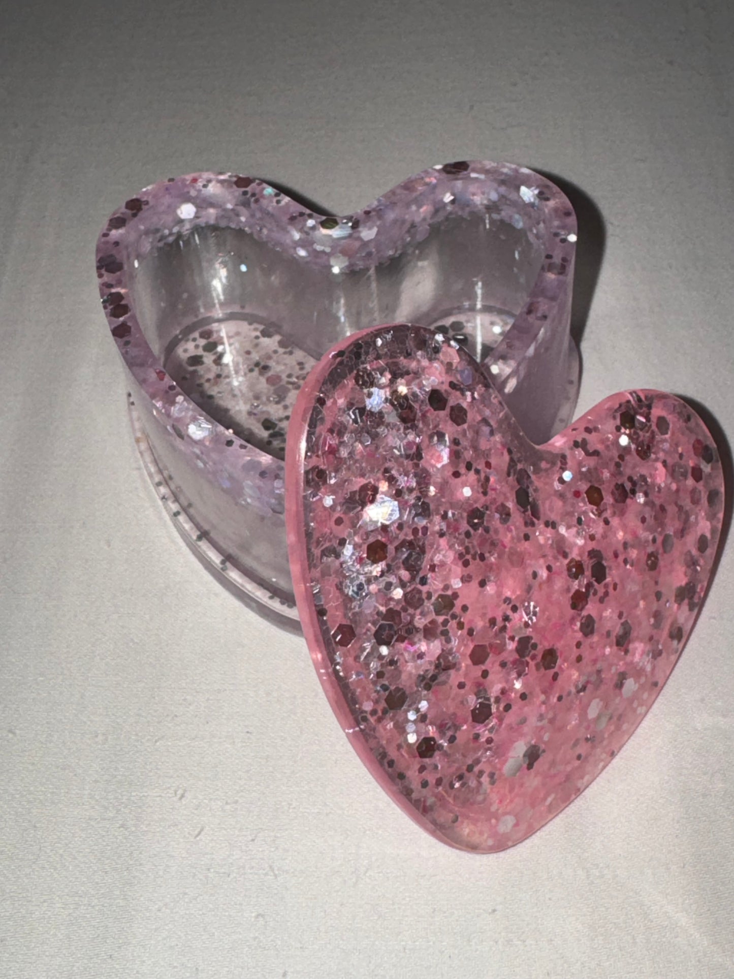 Pink Glitter Trinket Box