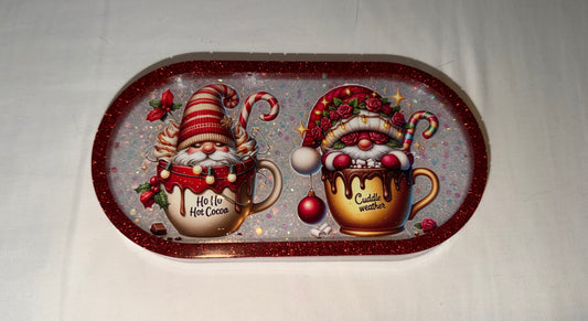 White / Red Gnome Trinket Tray