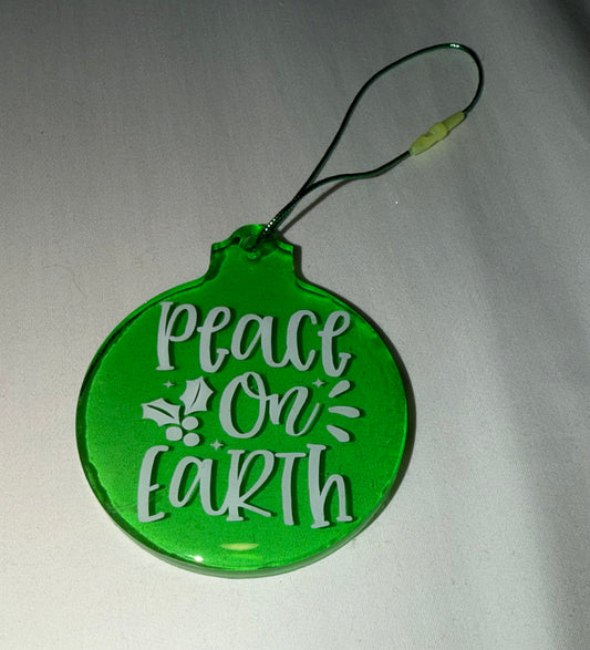 Green Peace on Earth Ornament