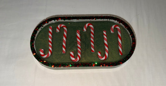 Candy Cane Trinket Tray