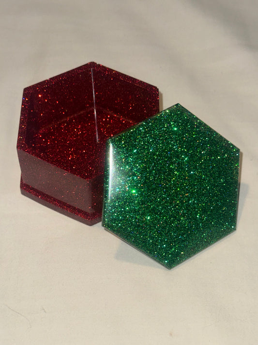 Christmas Hexagon Trinket Box