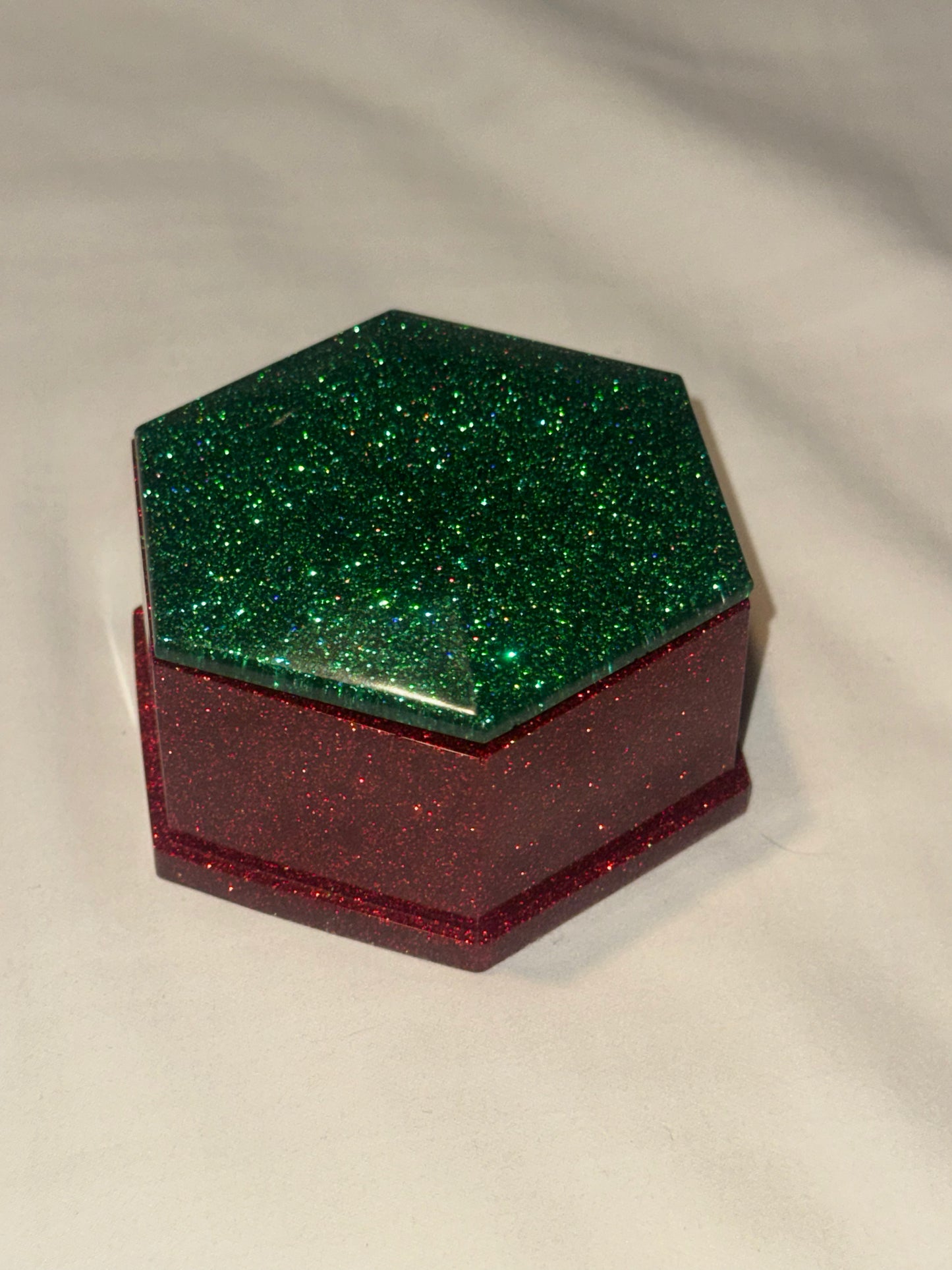Christmas Hexagon Trinket Box
