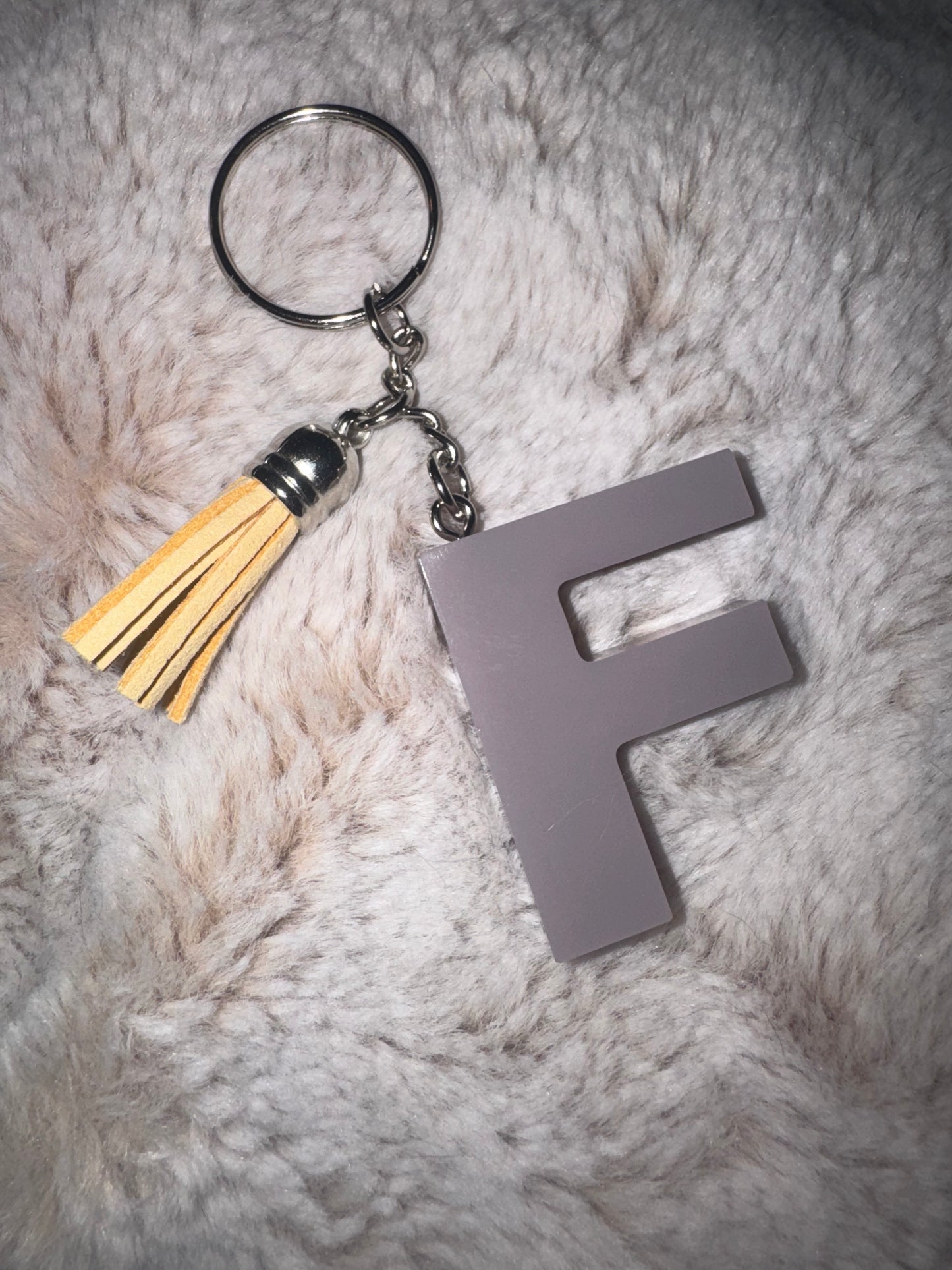 F Gray Keychain