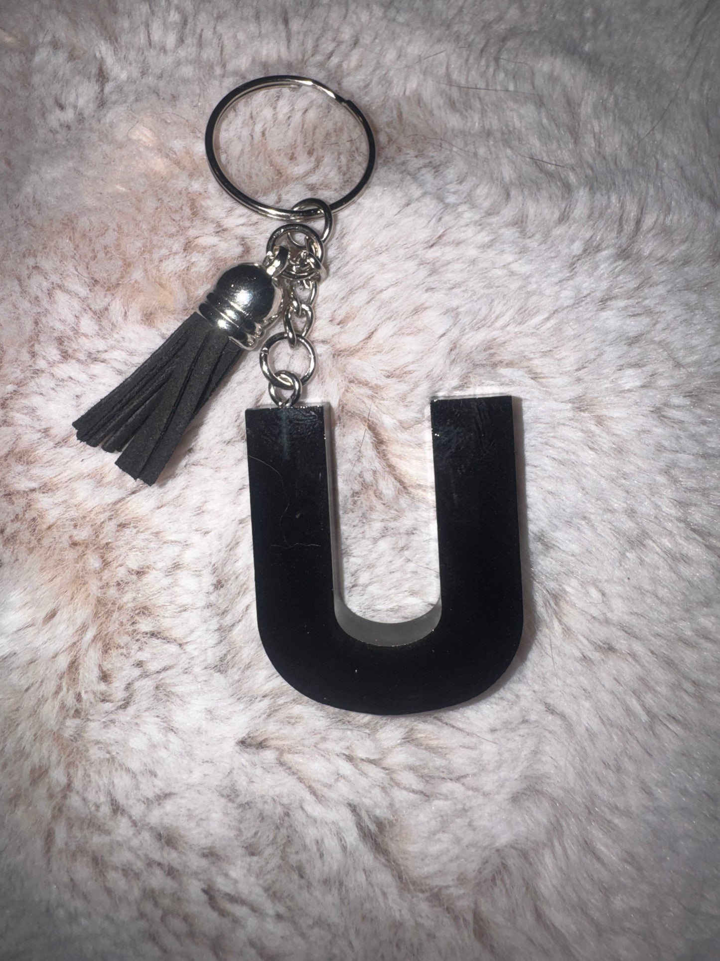 U Black Keychain