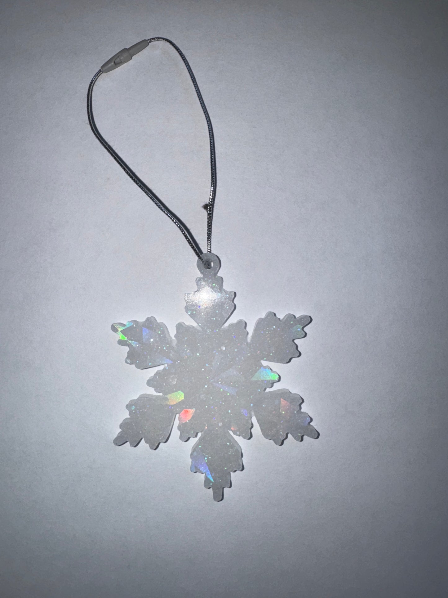 Snow Glitter Snowflake Ornament