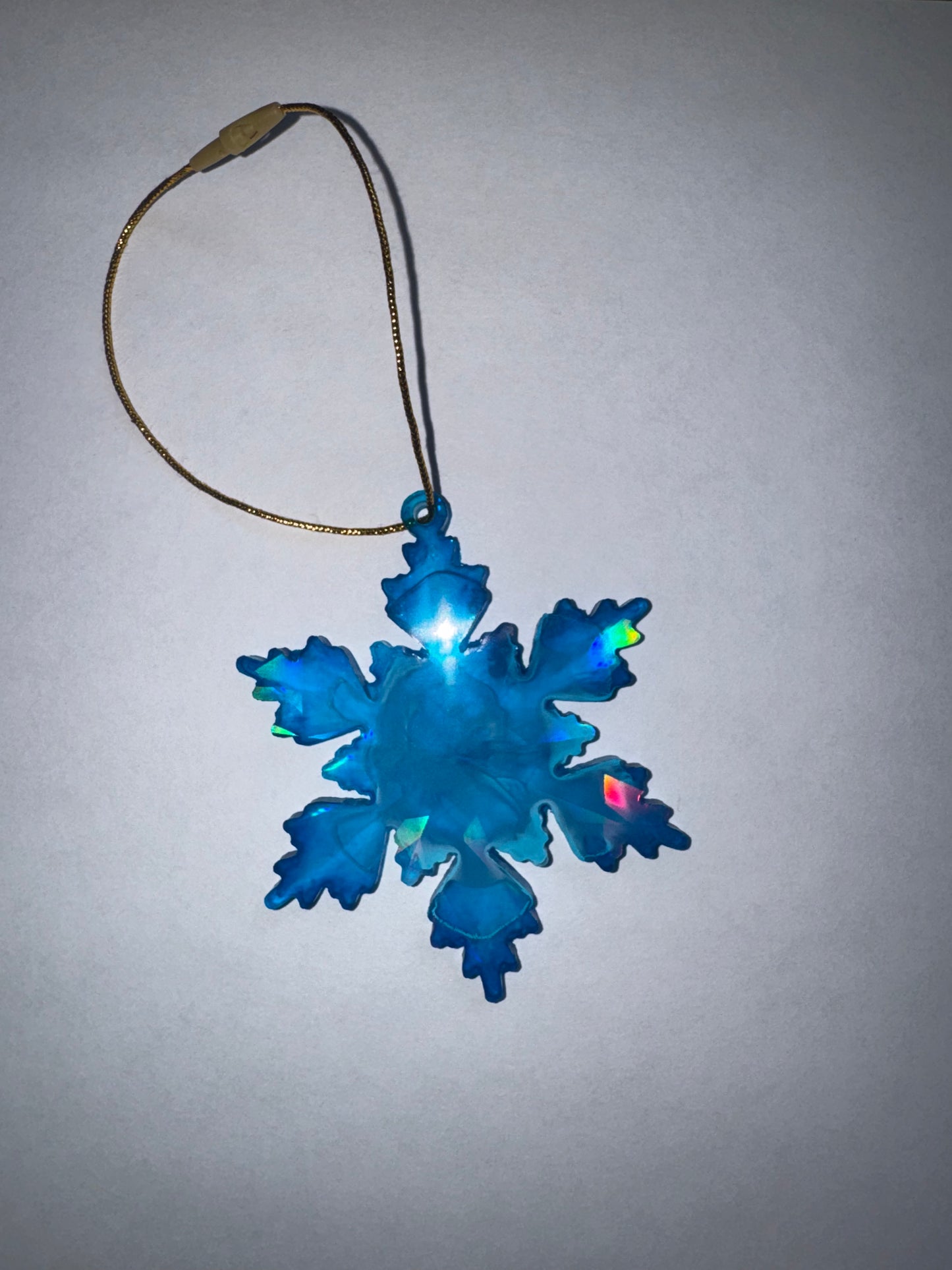 Blue and White Snowflake Ornament