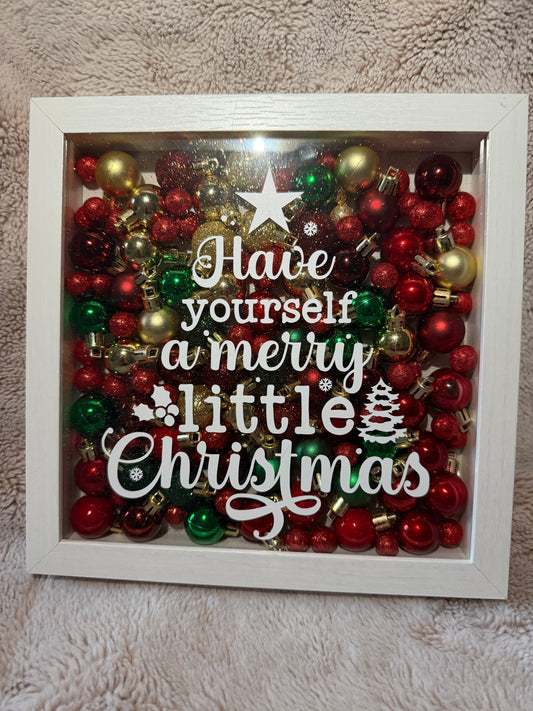 Have Yourself a Merry Little Christmas Shadow Box - 9x9